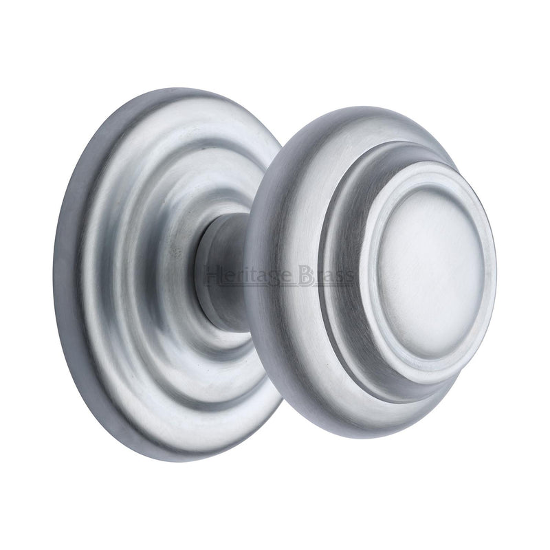 Heritage Brass Stepped Round Centre Door Knob