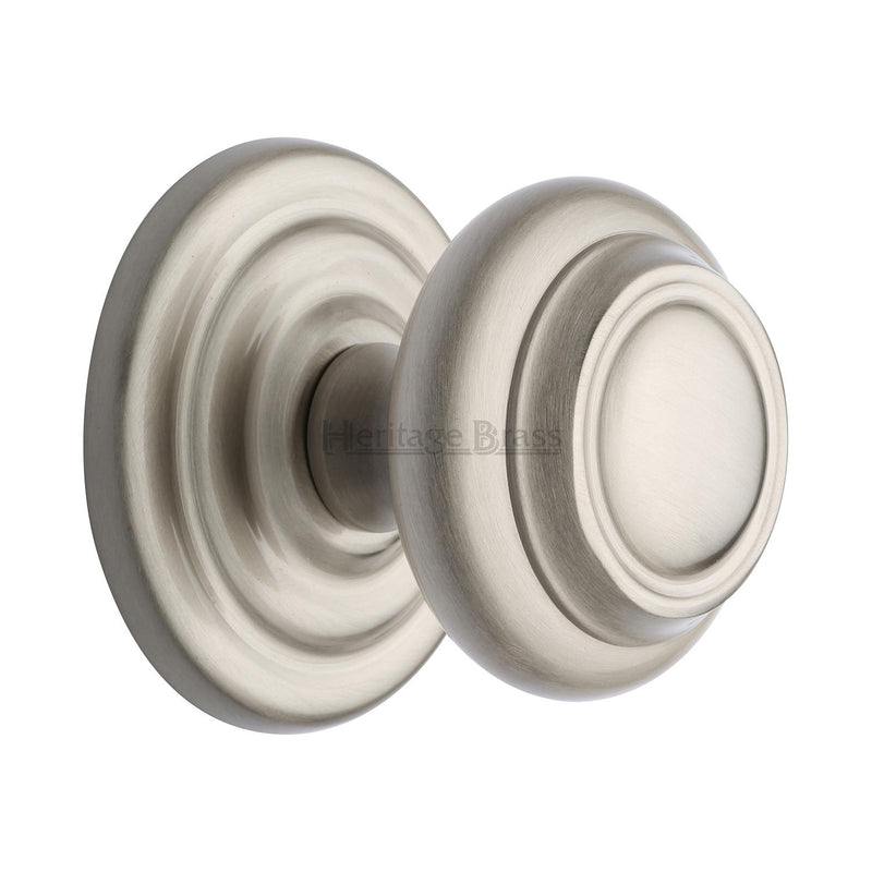 Heritage Brass Stepped Round Centre Door Knob