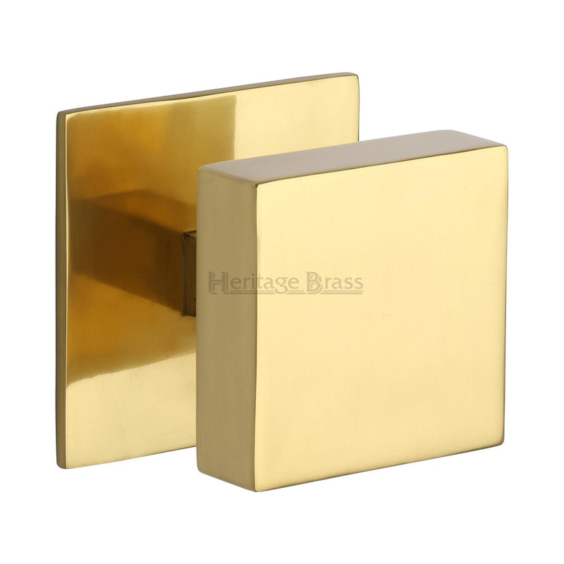 Heritage Brass Square Centre Door Knob