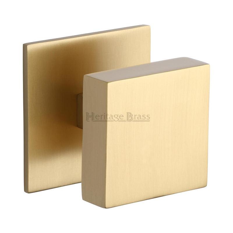 Heritage Brass Square Centre Door Knob