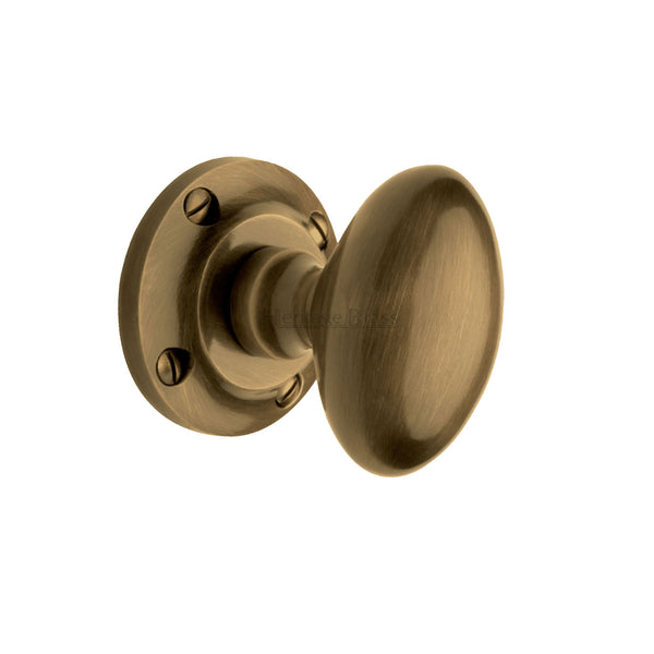 Heritage Brass Suffolk Mortice Door Knob on Rose