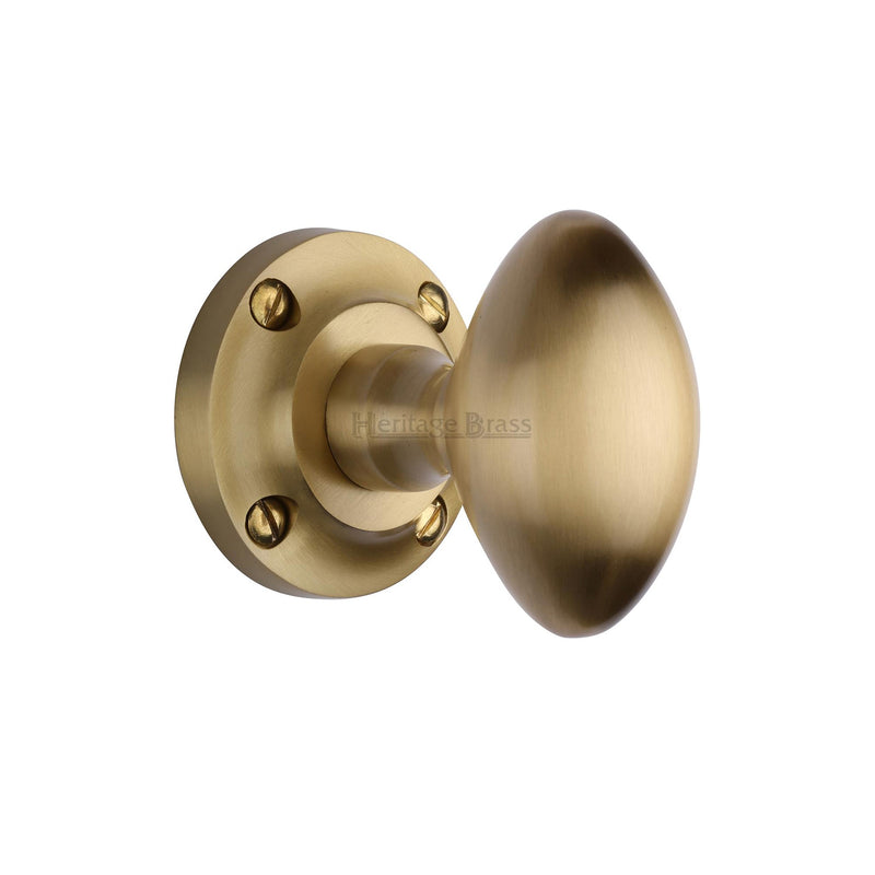 Heritage Brass Suffolk Mortice Door Knob on Rose