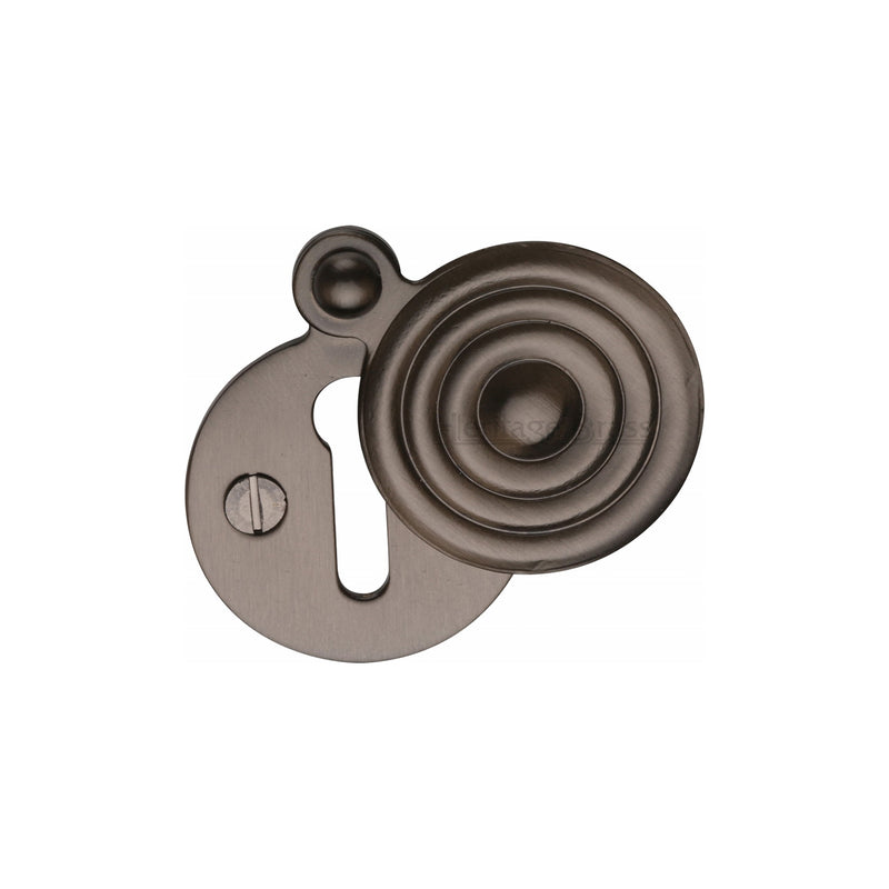 Standard Covered Key Escutcheon Reeded - V972