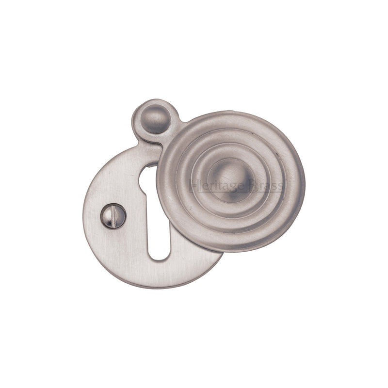 Standard Covered Key Escutcheon Reeded - V972