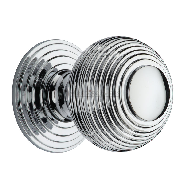 Reeded Cabinet Knob with Base