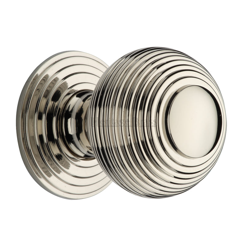 Reeded Cabinet Knob with Base