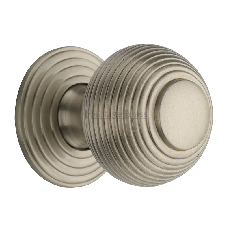 Reeded Cabinet Knob with Base