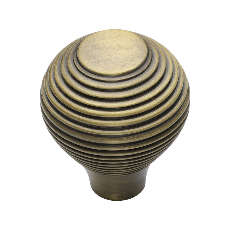 Reeded Cabinet Knob