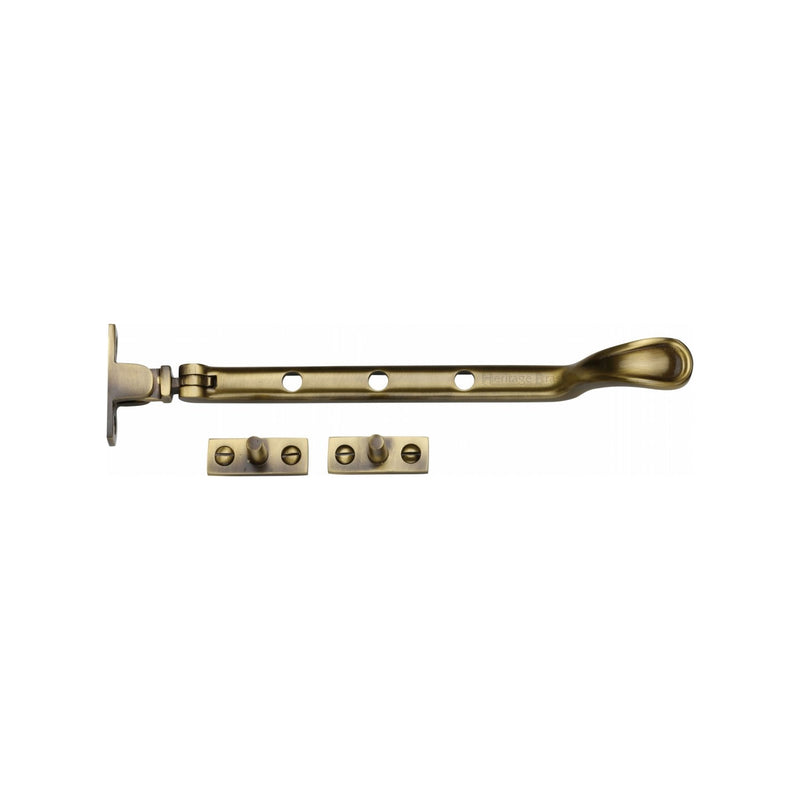 Heritage Brass Casement Window Stay Spoon Pattern