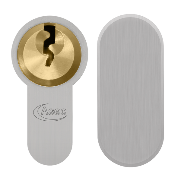 ASEC Vital 6 Pin Key & Turn Euro Dual Finish Snap Resistant Cylinder