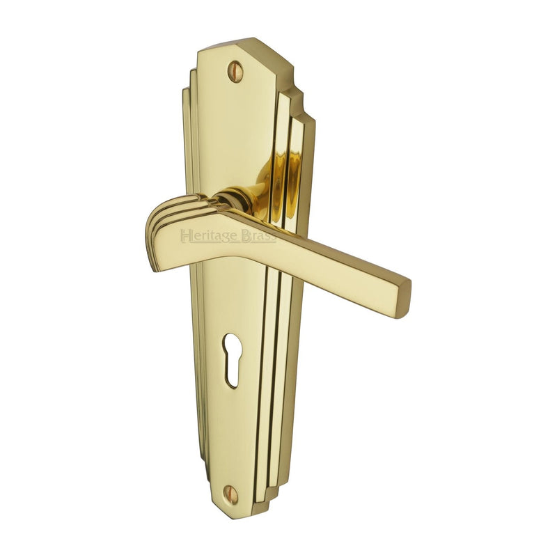 Waldorf Door Handle on Plate