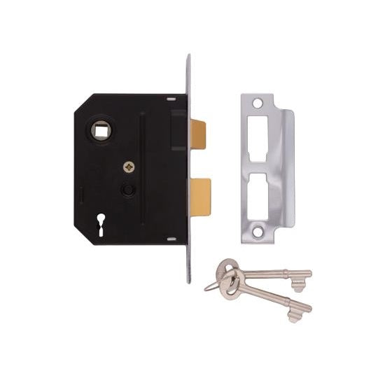 Union 2295 2 Lever Sashlock - 63mm (2.5") Case - 44mm Backset - Chrome