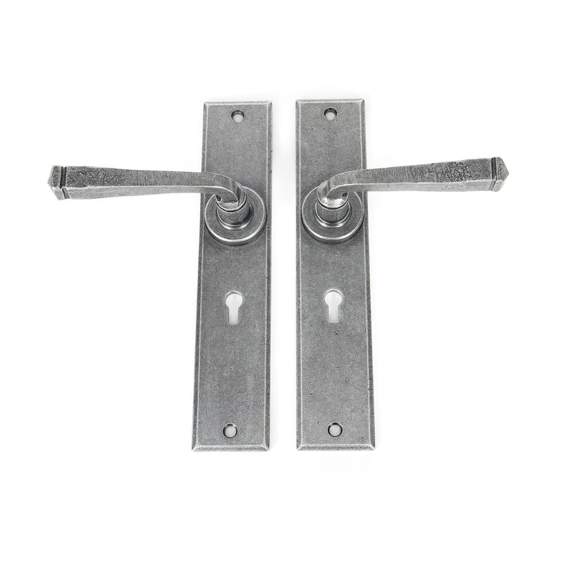 From The Anvil Avon Large Lock Handles - Pewter