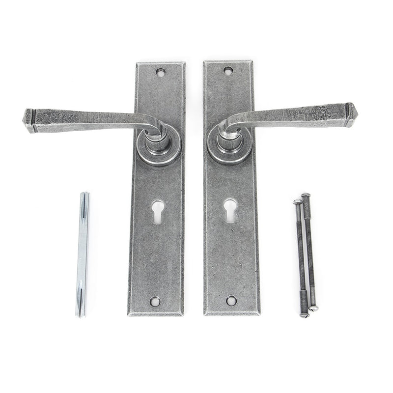 From The Anvil Avon Large Lock Handles - Pewter