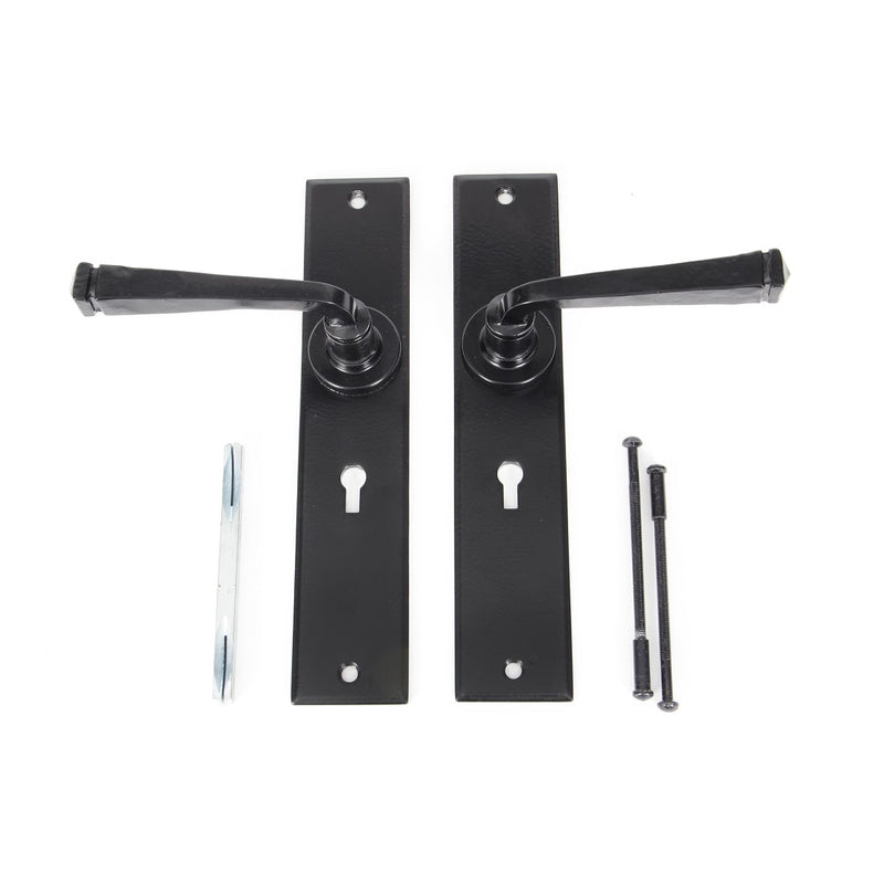 From The Anvil Avon Large Lock Handles - Black