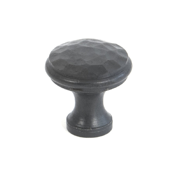 From The Anvil Small Beaten Cupboard Knob - Beeswax