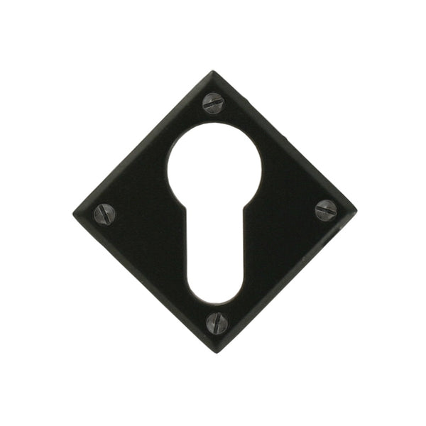 From The Anvil Diamond Euro Profile Escutcheon - Black