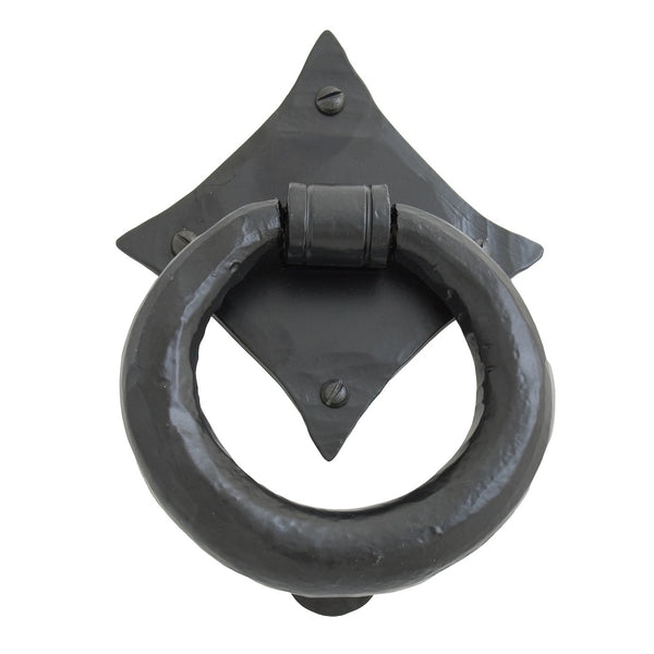 From The Anvil Ring Door Knocker - Black