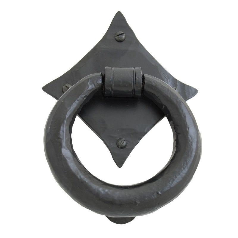 From The Anvil Ring Door Knocker - Black