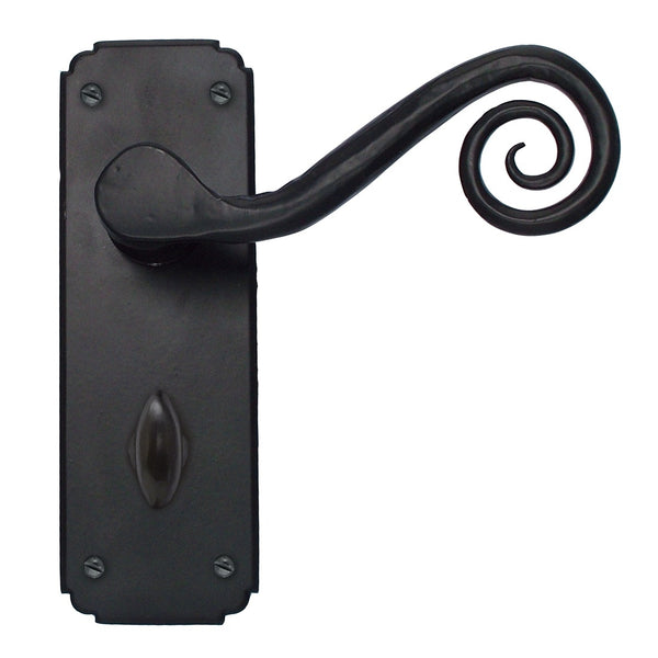 From The Anvil Monkeytail Bathroom Handles - Black