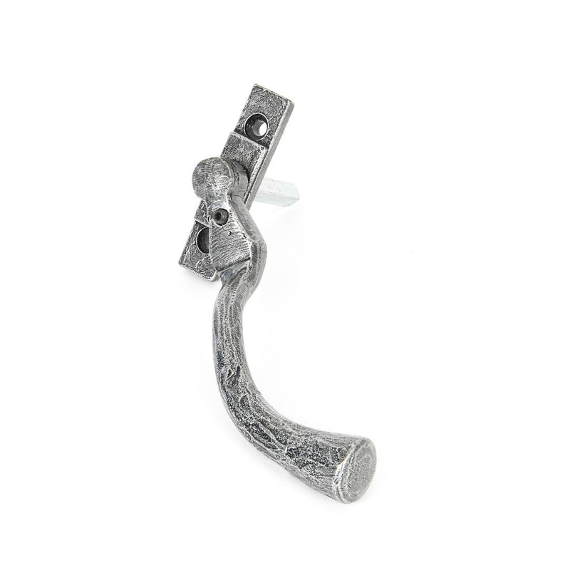 From The Anvil Peardrop Large Espagnolette Fastener RH - Pewter