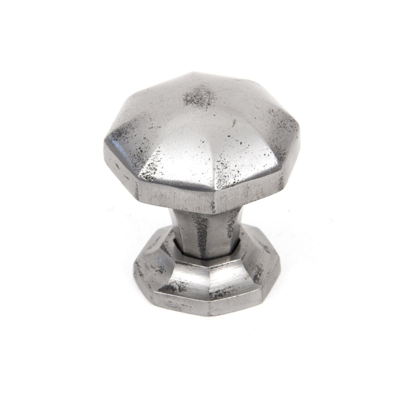 From The Anvil Small Octagonal Cabinet Knob - Natural Smooth