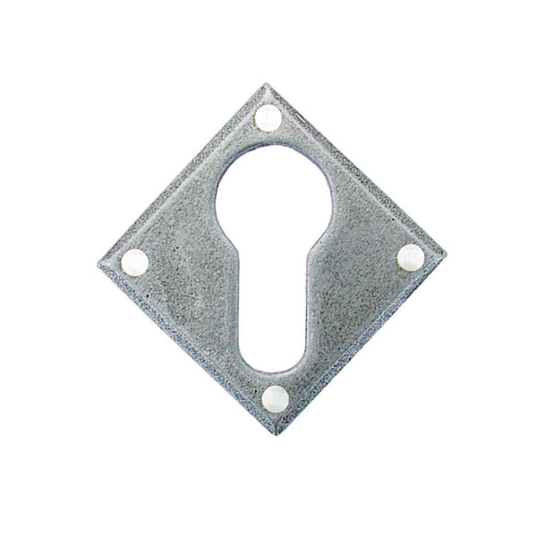 From The Anvil Diamond Euro Profile Escutcheon - Pewter