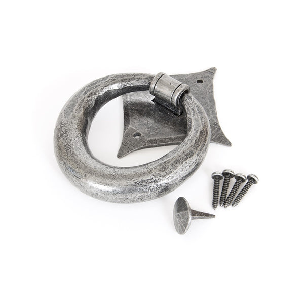 From The Anvil Ring Door Knocker - Pewter