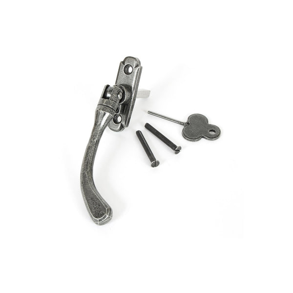 From The Anvil Peardrop Espagnolette Fastener RH - Pewter