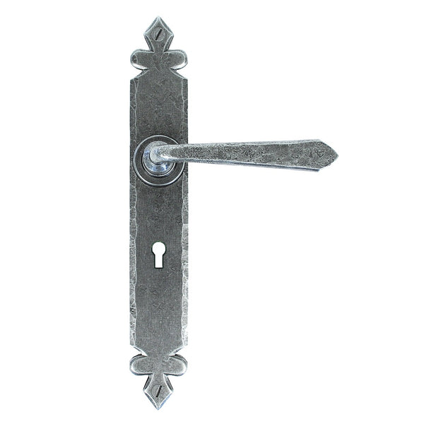 From The Anvil Cromwell Lock Handles - Pewter