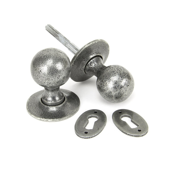 From The Anvil Round Knob Set - Pewter