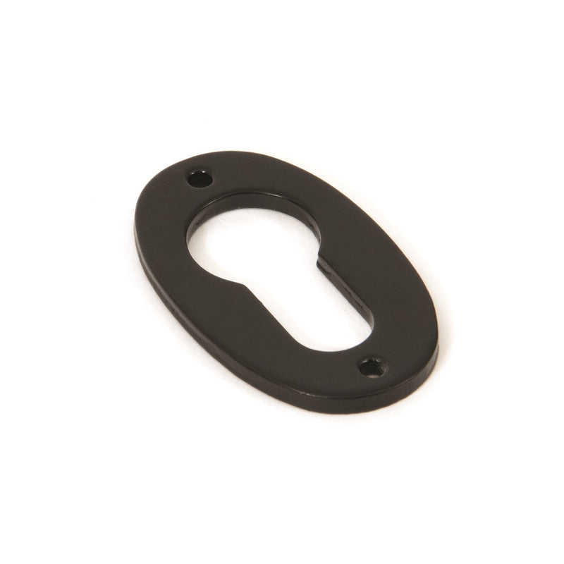 From The Anvil Blacksmith Euro Profile Oval Escutcheon - Black