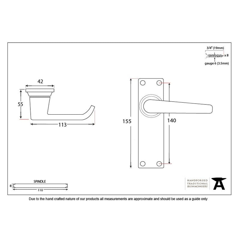 From The Anvil Deluxe Latch Handles - Black