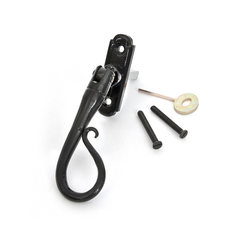 From The Anvil Shepherd's Crook Espagnolette Fastener RH - Black