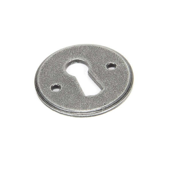 From The Anvil Regency Lever Key Escutcheon - Pewter