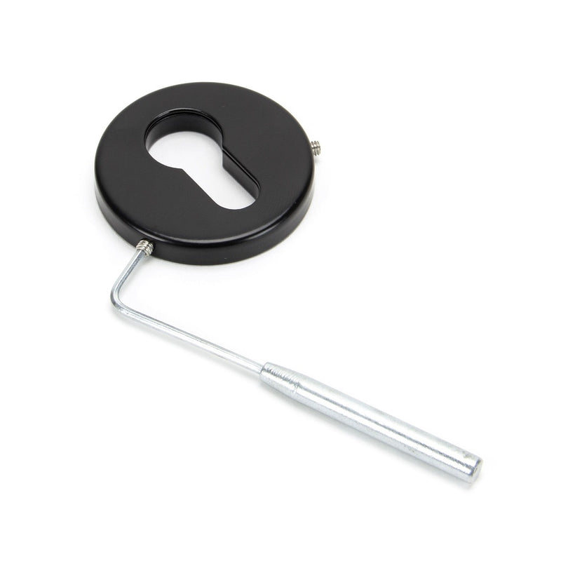 From The Anvil Regency Concealed Euro Profile Escutcheon - 52mm - Black