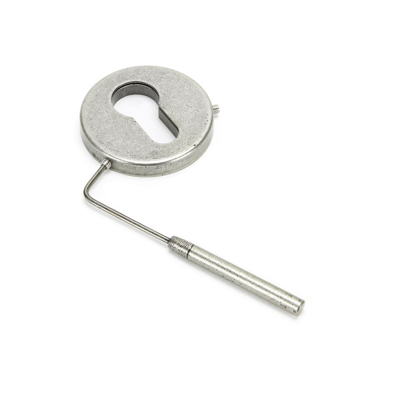 From The Anvil Regency Concealed Euro Profile Escutcheon - 52mm - Pewter