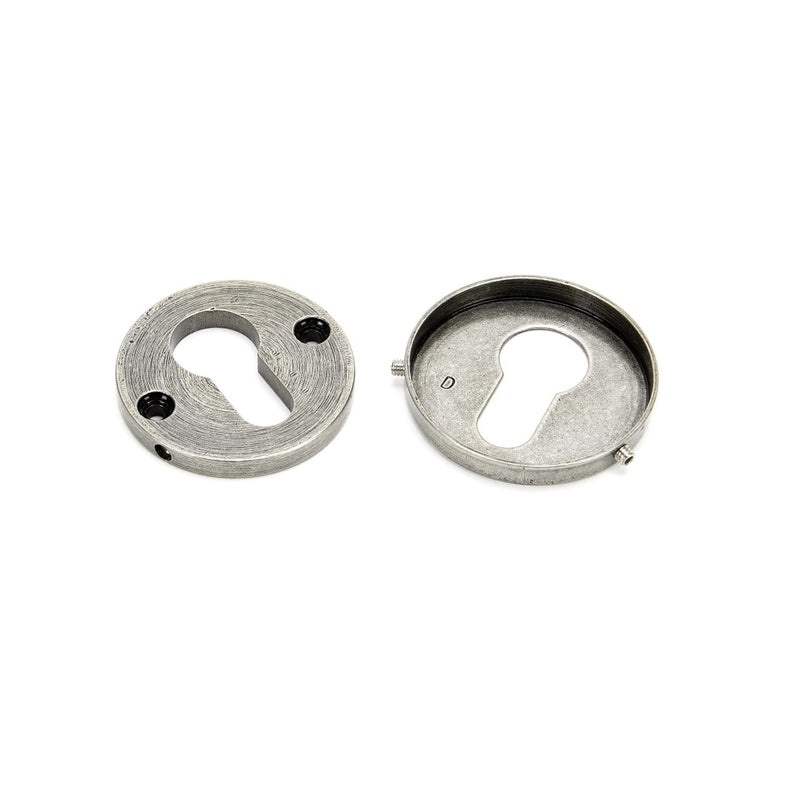 From The Anvil Regency Concealed Euro Profile Escutcheon - 52mm - Pewter