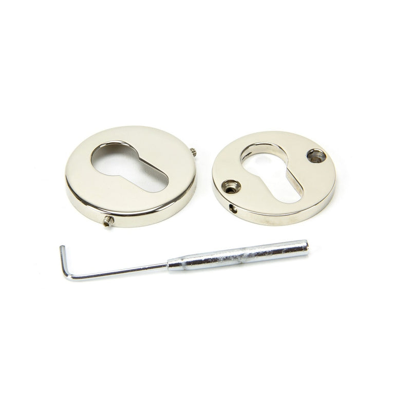 From The Anvil Regency Concealed Euro Profile Escutcheon - 52mm - Polished Nickel