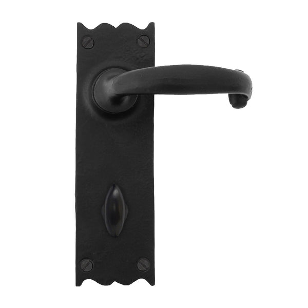 From The Anvil Cottage Bathroom Handles - Black