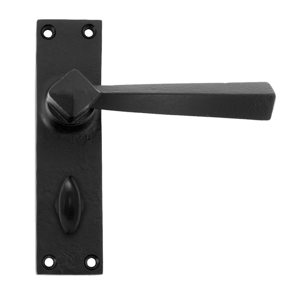 From The Anvil Straight Bathroom Handles - Black