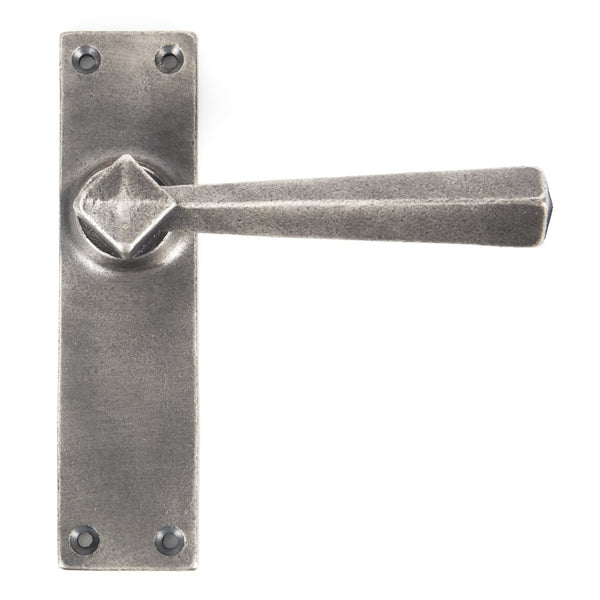 From The Anvil Straight Latch Handles - Antique Pewter