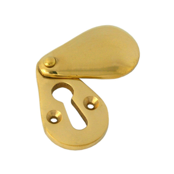 From The Anvil Plain Lever Key Covered Escutcheon - Polished Brass