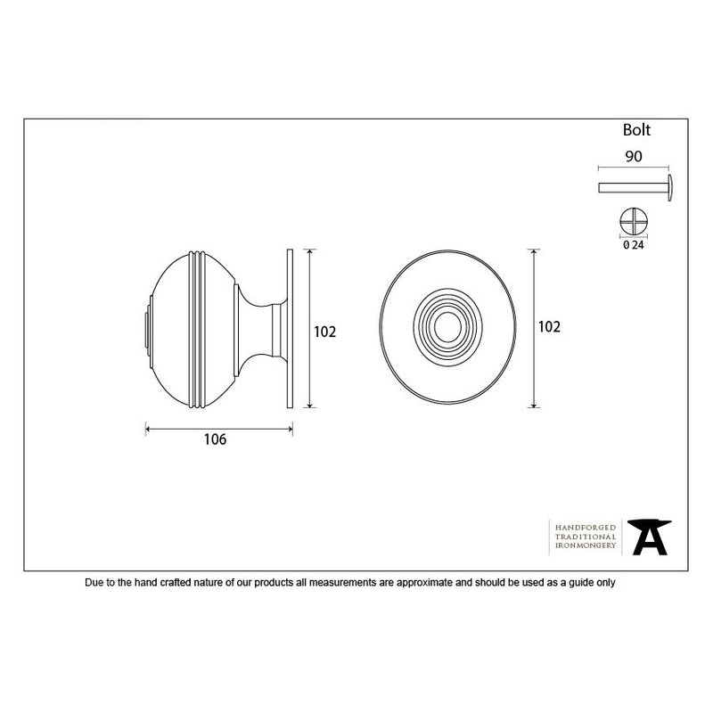 From The Anvil Prestbury Centre Door Knob - Polished Chrome