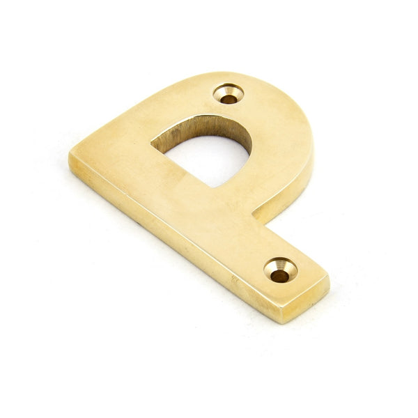 From The Anvil Letter 'P' - Polished Brass