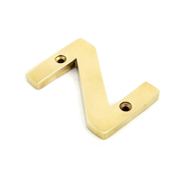 From The Anvil Letter 'Z' - Polished Brass