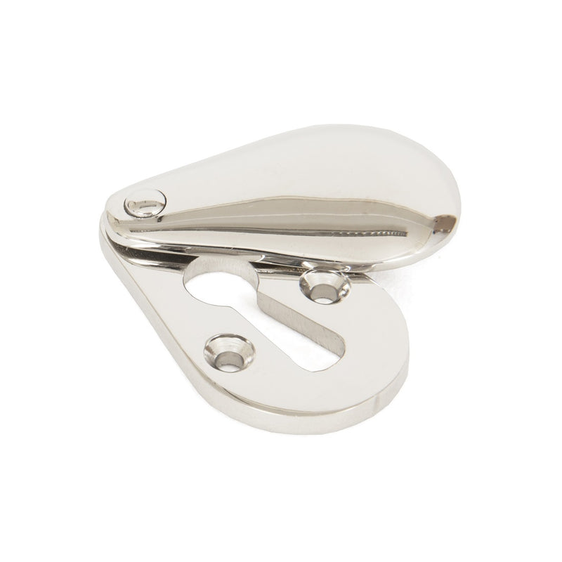 From The Anvil Plain Lever Key Covered Escutcheon - Polished Nickel