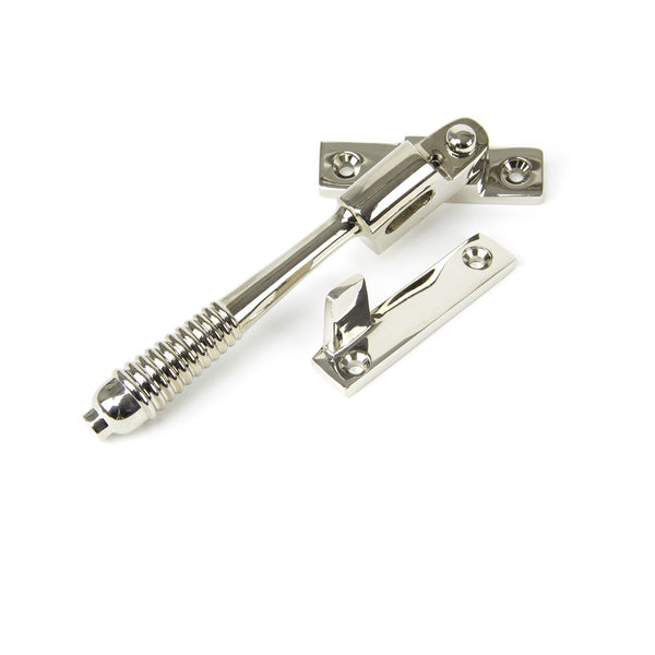 From The Anvil Reeded Night Vent Locking Fastener - Polished Nickel