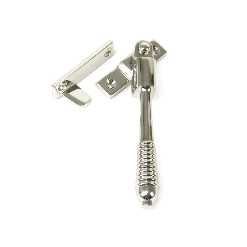 From The Anvil Reeded Night Vent Locking Fastener - Polished Nickel