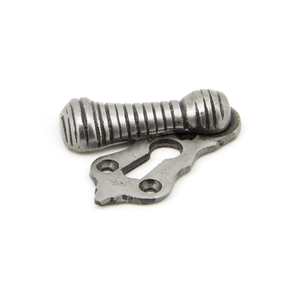 From The Anvil Beehive Lever Key Covered Escutcheon - Natural Smooth